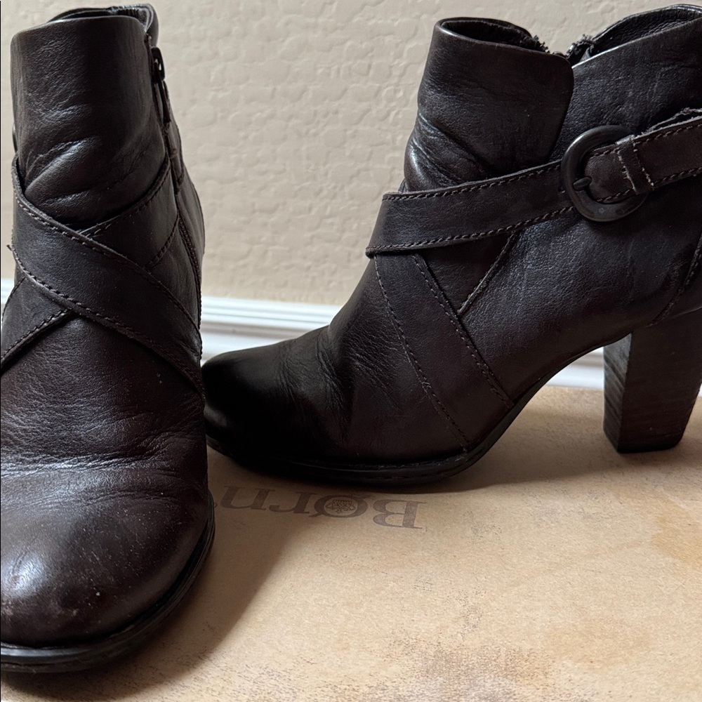 Born Dark Brown Ankle Boots